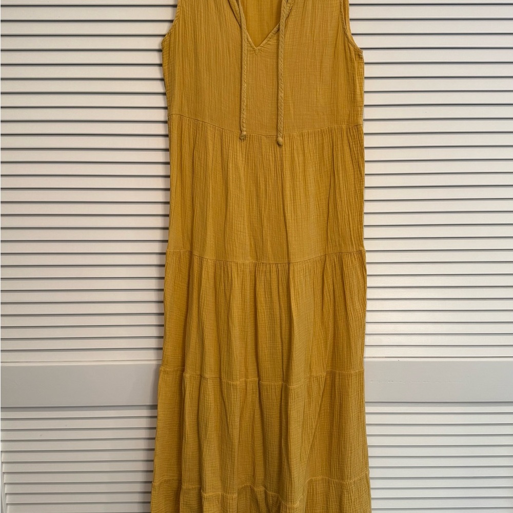 Evereve Mustard Maxi Dress